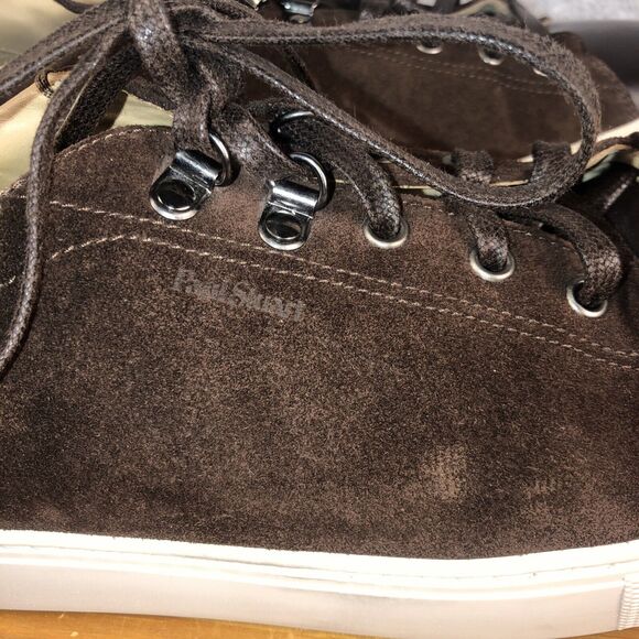 Paul Stuart Chocolate Brown Suede & Leather Men's Premium Sneaker - Picture 2 of 15